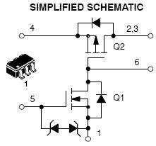 NTGD1100L, Power MOSFET 8 V, ±3.3 A, Load Switch with Level?Shift, P?Channel, TSOP?6